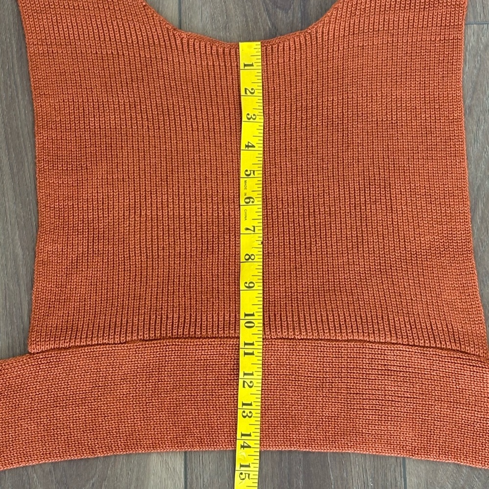 Free People Beach Knit Halter Top Size L Backless Boho Festival Spring NEW - Picture 7 of 7